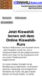Mobile Screenshot of kiswahili-kurs.com