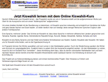 Tablet Screenshot of kiswahili-kurs.com